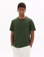 T.02 T-Shirt boxy col rond 100% coton épais - vert fôret
