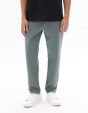 Pantalon chino slim en maille - vert