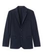 Blazer slim en maille - marine