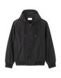Blouson à capuche 100% coton - noir