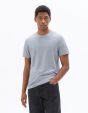 T-shirt boxy sport - gris bleu