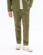 Pantalon 24H slim 7/8 unie - vert kaki