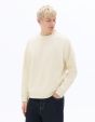 Sweat loose col rond interlock - écru
