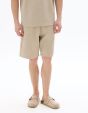 Short loose en interlock - beige clair