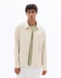 Veste multipoches en lin et coton - écru