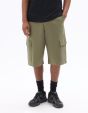 Bermuda cargo baggy coton stretch - kaki