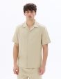 Chemisette regular texturée 100% coton - beige