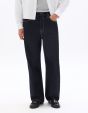 Jean baggy 100% coton - bleu brut