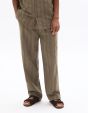 Pantalon relax en jacquard - taupe