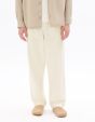 Pantalon relax 100% coton - blanc