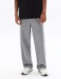 Pantalon relax 100% coton effet jean - gris