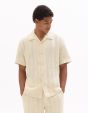 Chemisette regular en jacquard 100% coton - beige