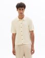 Chemisette regular en maille 100% coton - écru