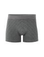 Boxer à rayures en coton - anthracite