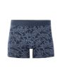 Boxer à motifs feuillages - bleu gris