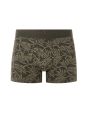 Boxer à motifs feuillages - vert kaki