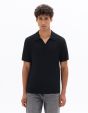 Polo regular 100% laine mérinos - noir