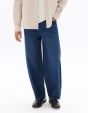 Jean barrel 100% coton - bleu double stone