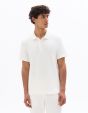 Polo regular effet texturé - blanc
