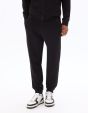 SW.04 Pantalon de jogging regular en french terry - noir