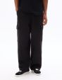 Pantalon de jogging loose cargo en french terry - noir