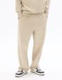 Jogging loose en maille interlock - beige clair