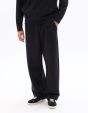 Jogging loose en maille interlock - noir