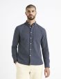 Chemise regular oxford 100% coton - marine