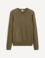 Pull col V 100% laine mérinos extra fin