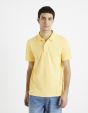 Polo piquée 100% coton - jaune