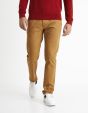 Pantalon chino slim twill stretch - caramel
