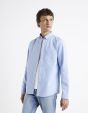 Chemise regular oxford 100% coton - bleu ciel