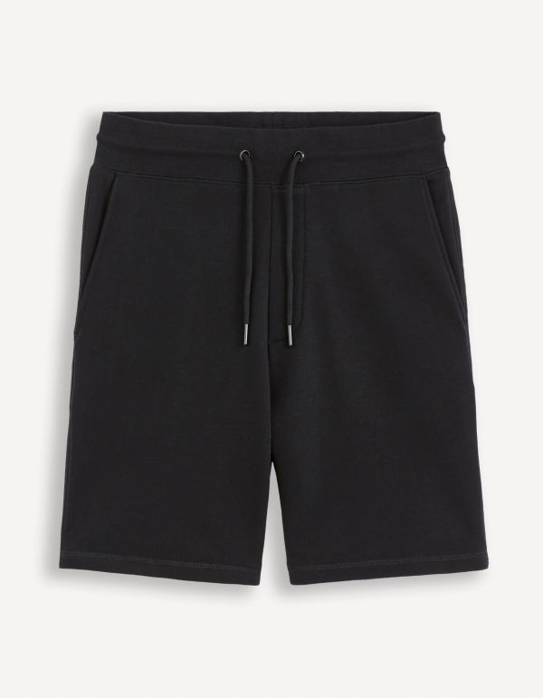 Short en molleton - noir