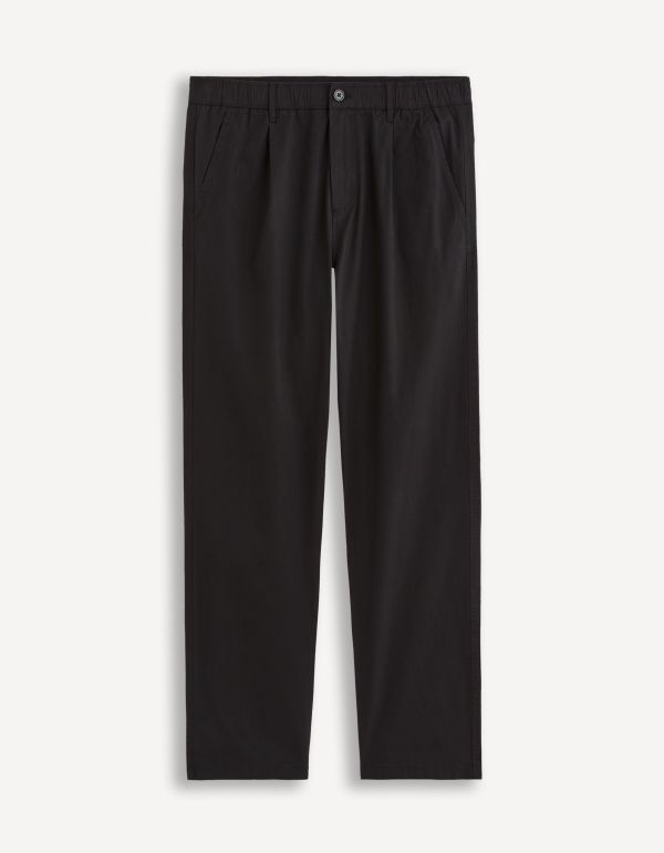 Pantalon chino straight - noir