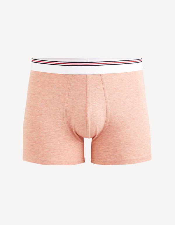Boxer en coton stretch - rose