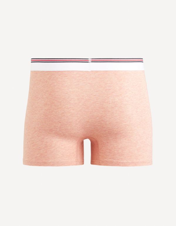 Boxer en coton stretch - rose