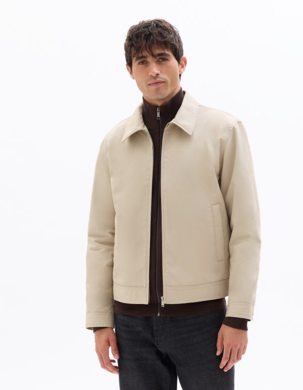 Veste col chemise - beige