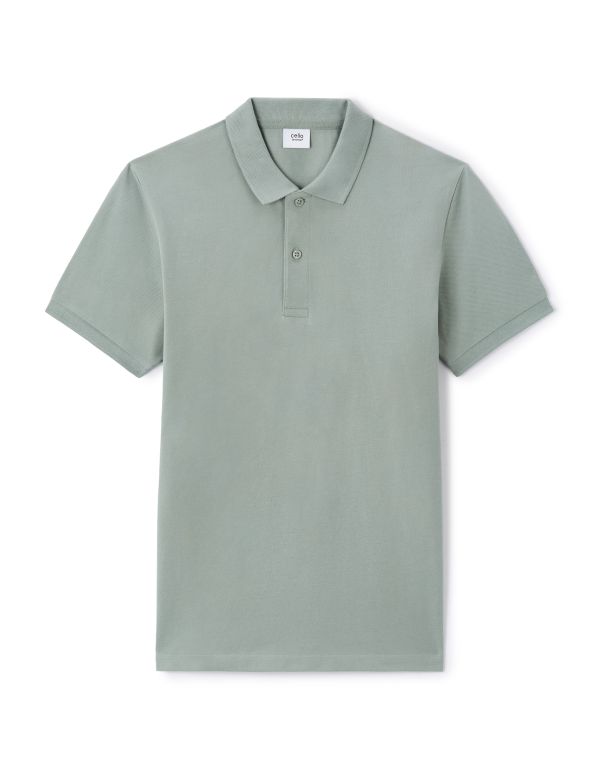 Polo straight 100% coton - vert