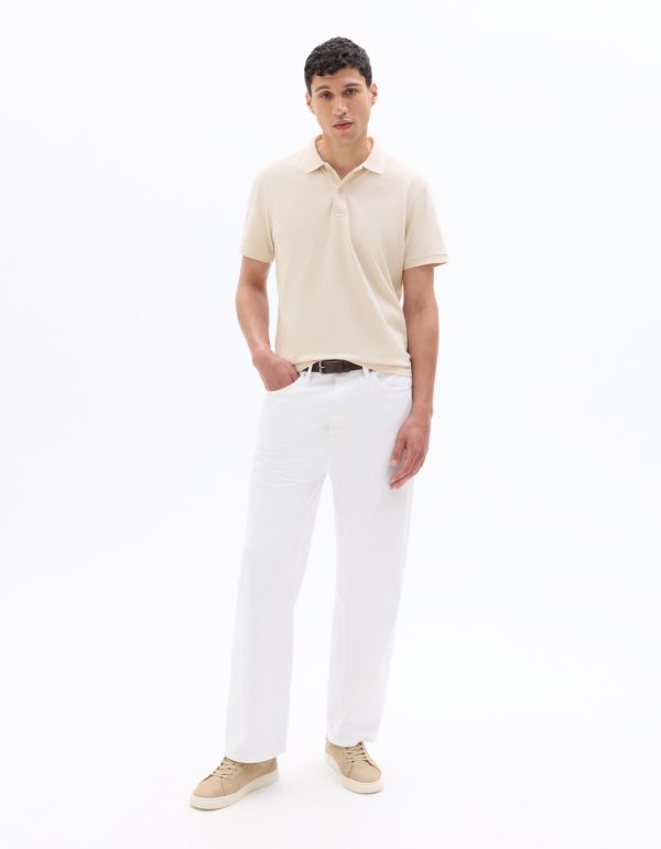 Polo piqué regular 100% coton - rose clair