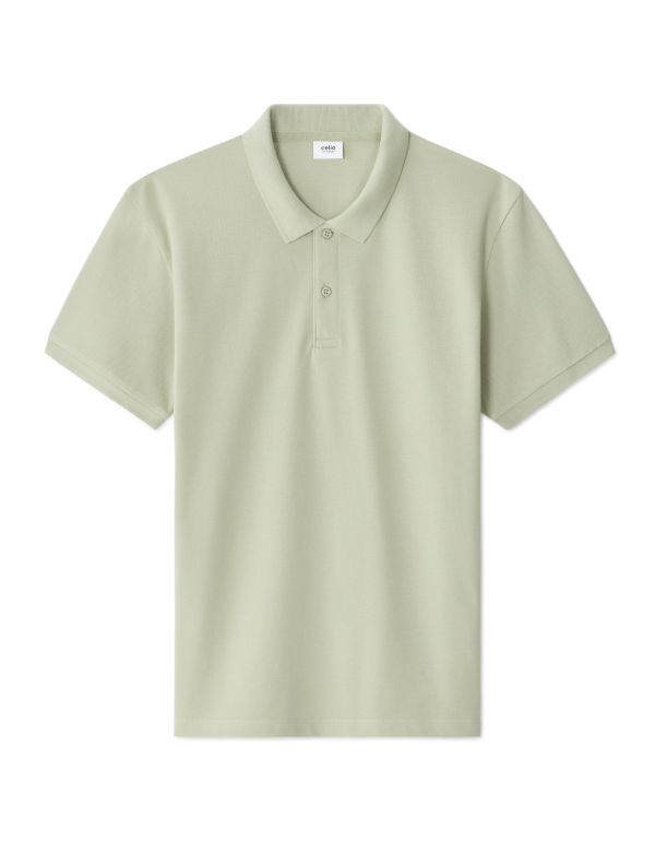 Polo piqué regular 100% coton - vert clair