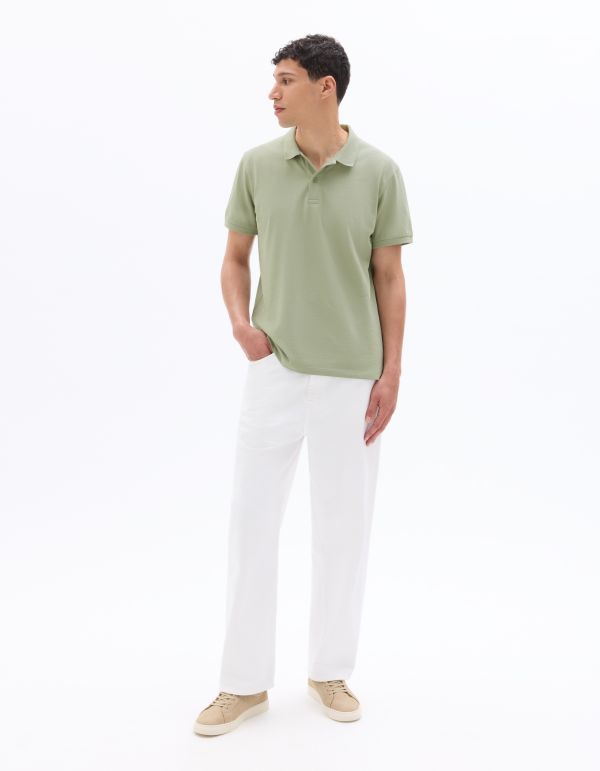 Polo piqué regular 100% coton - vert clair