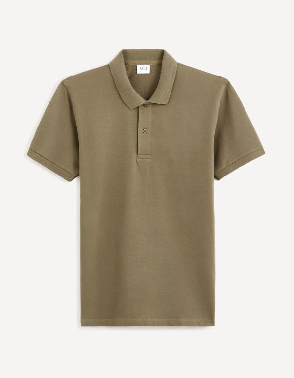 Polo piqué 100% coton - kaki