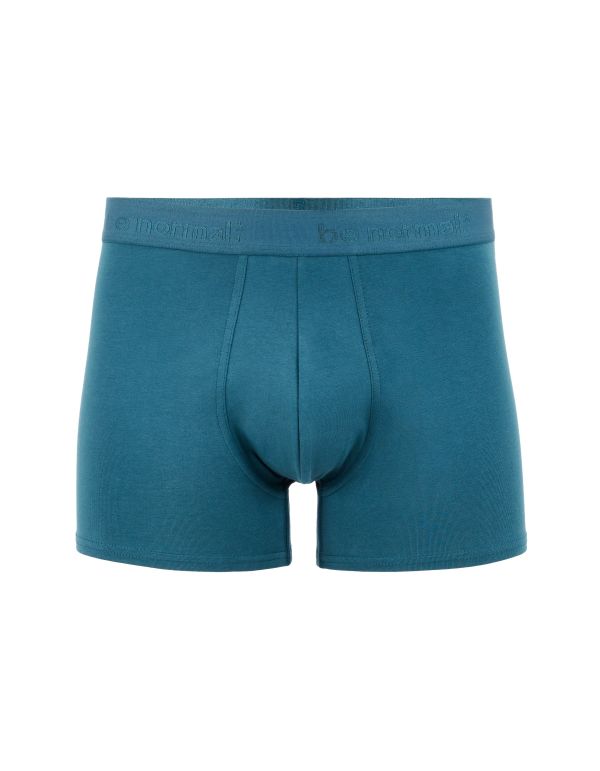 Boxer en coton stretch uni - marine