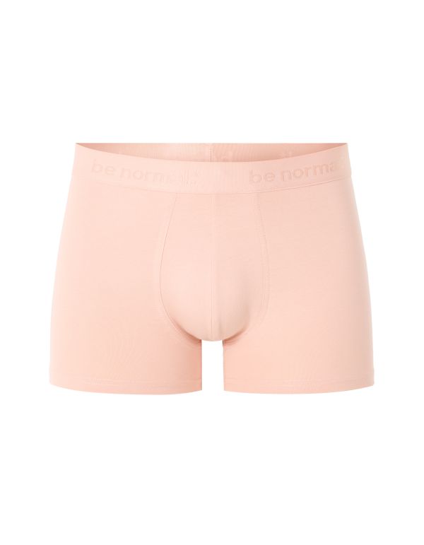 Boxer en coton stretch uni - rose