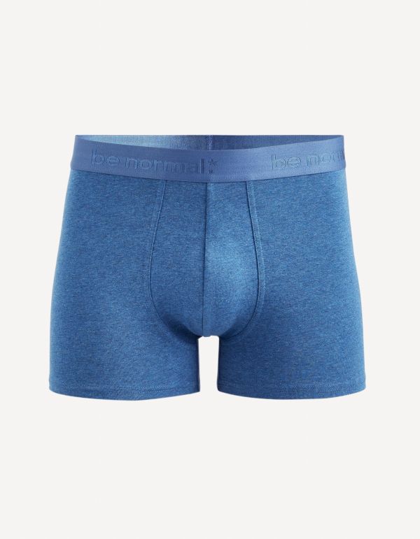 Boxer en coton stretch - bleu azur