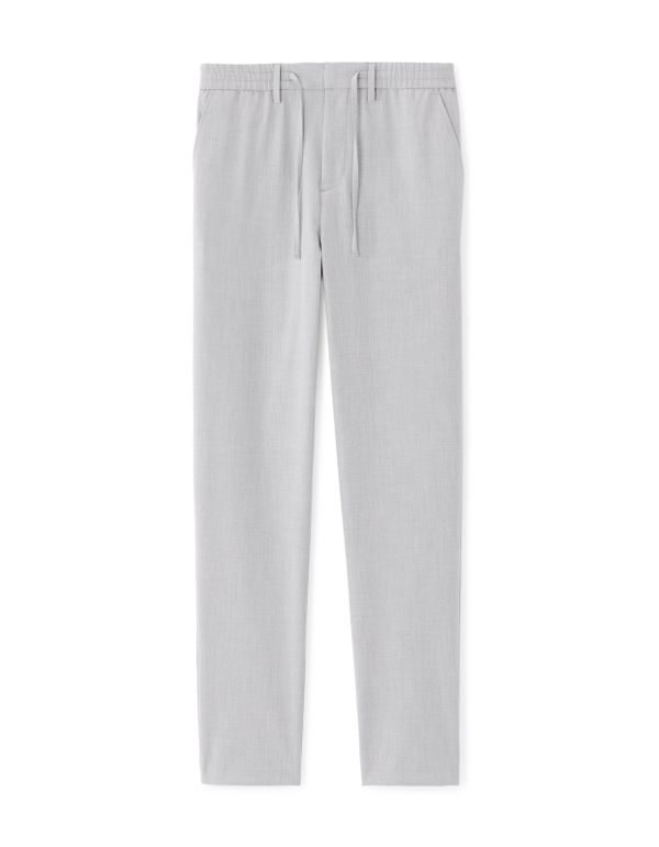 Pantalon 24H slim stretch 7/8e - gris clair