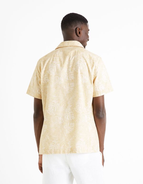 Chemise regular 100% coton - beige