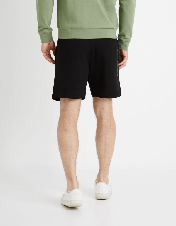 Bermuda avec ceinture à cordon - noir