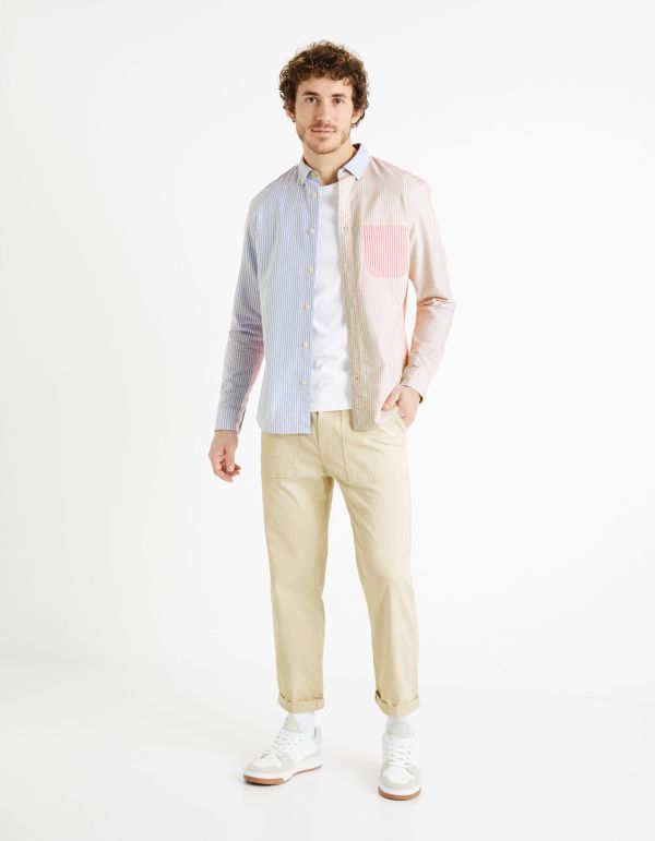 Chemise regular 100% coton - bleu ciel