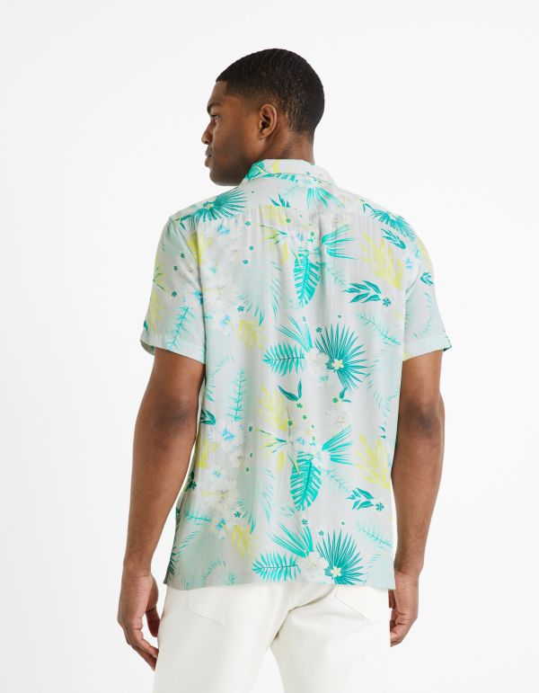 Chemise regular 100% viscose - blanc